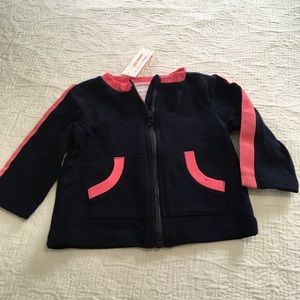 3-6m (5/$20) Navy/Pink Light Jacket - New by Joe Fresh
